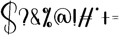 Birthday Regular otf (400) Font OTHER CHARS
