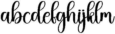 Birthday Regular otf (400) Font LOWERCASE