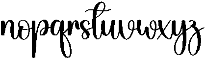 Birthday Regular otf (400) Font LOWERCASE