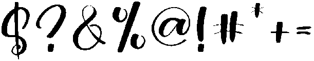 Birthday Regular otf (400) Font OTHER CHARS