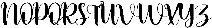 Birthday Regular otf (400) Font UPPERCASE