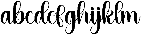 Birthday Regular otf (400) Font LOWERCASE