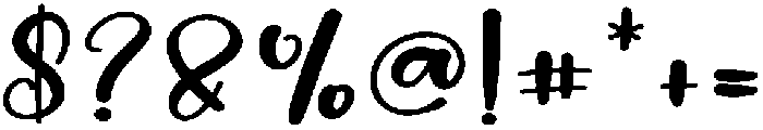Birthday Regular otf (400) Font OTHER CHARS