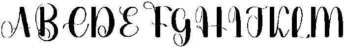 Birthday Regular otf (400) Font UPPERCASE