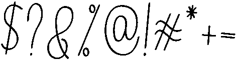 Birthday Regular otf (400) Font OTHER CHARS