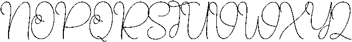 Birthday Regular otf (400) Font UPPERCASE