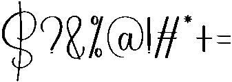 Birthday Regular otf (400) Font OTHER CHARS