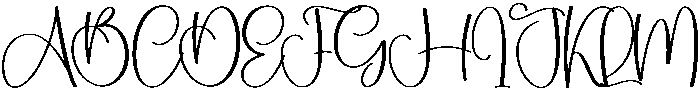 Birthday Regular otf (400) Font UPPERCASE