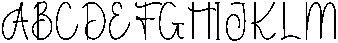Birthday Regular otf (400) Font UPPERCASE