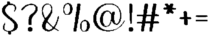Birthday Regular otf (400) Font OTHER CHARS