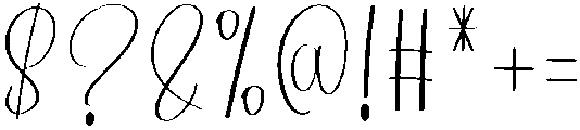 Birthday Regular otf (400) Font OTHER CHARS