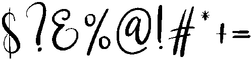 Birthday Regular otf (400) Font OTHER CHARS