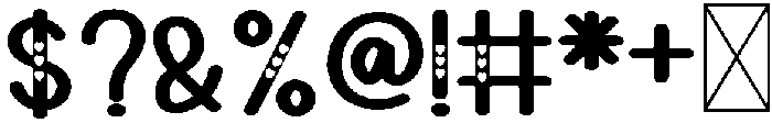 Birthday Regular otf (400) Font OTHER CHARS