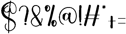Birthday Regular otf (400) Font OTHER CHARS