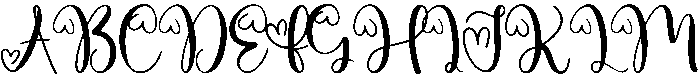 Birthday Regular otf (400) Font UPPERCASE
