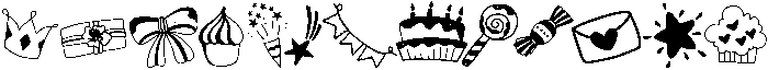 Birthday Regular otf (400) Font LOWERCASE