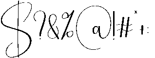Birthday Signature Regular otf (400) Font OTHER CHARS