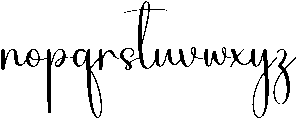 Birthday Signature Regular otf (400) Font LOWERCASE
