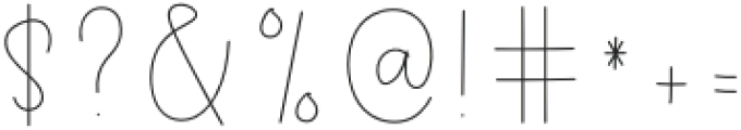 Birthday Signature Regular otf (400) Font OTHER CHARS