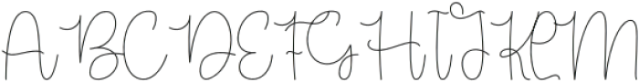 Birthday Signature Regular otf (400) Font UPPERCASE