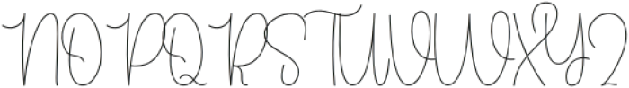 Birthday Signature Regular otf (400) Font UPPERCASE