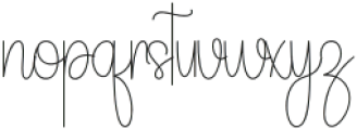 Birthday Signature Regular otf (400) Font LOWERCASE
