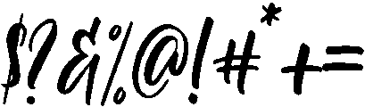 Birthday otf (400) Font OTHER CHARS