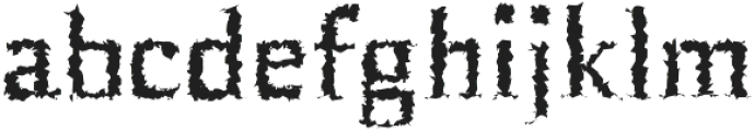 Birtle Distorted otf (400) Font LOWERCASE
