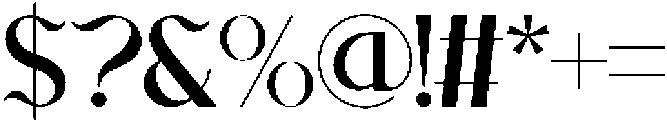 Birveli otf (400) Font OTHER CHARS
