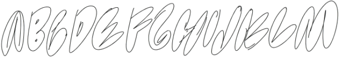 Bish Raw Scribble otf (400) Font UPPERCASE