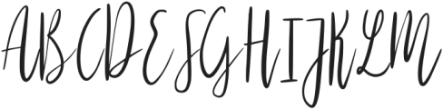 Biskidy Script Regular otf (400) Font UPPERCASE