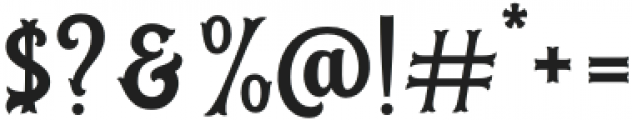 Bistern-Regular otf (400) Font OTHER CHARS