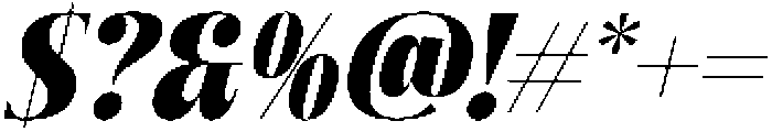 Bistika Italic otf (400) Font OTHER CHARS