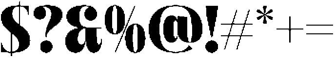Bistika otf (400) Font OTHER CHARS