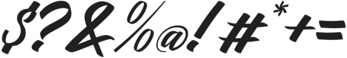 Bistoraw Italic otf (400) Font OTHER CHARS