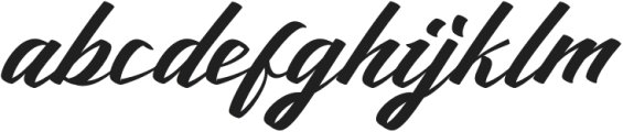 Bistoraw Italic otf (400) Font LOWERCASE