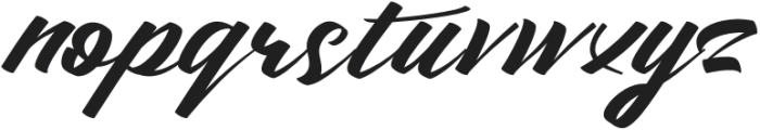 Bistoraw Italic otf (400) Font LOWERCASE