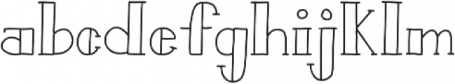 Bistro Serif otf (500) Font LOWERCASE