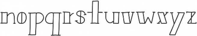 Bistro Serif otf (500) Font LOWERCASE