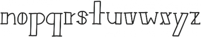 Bistro Serif otf (700) Font LOWERCASE