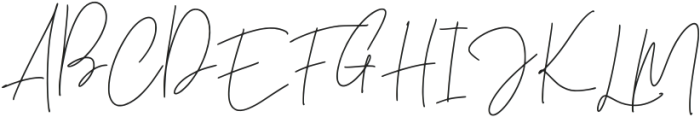 Bistye Signature Regular otf (400) Font UPPERCASE