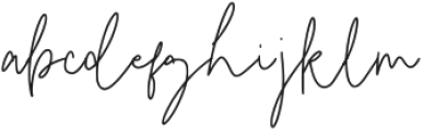 Bistye Signature Regular otf (400) Font LOWERCASE