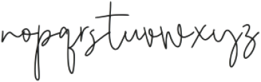 Bistye Signature Regular otf (400) Font LOWERCASE