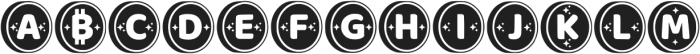 Bitcoin Regular ttf (400) Font UPPERCASE