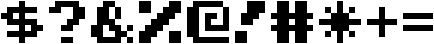 Bitcraft ttf (400) Font OTHER CHARS