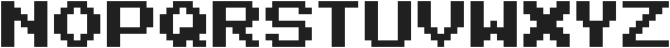Bitcraft ttf (400) Font UPPERCASE