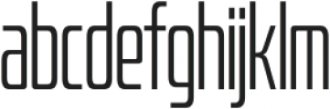 Bitcrusher Compressed Light otf (300) Font LOWERCASE