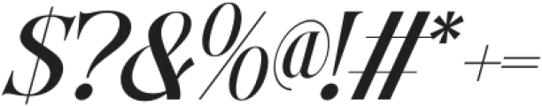 Bitho Luxury Italic otf (400) Font OTHER CHARS