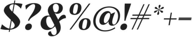 Bitra Bold Italic otf (700) Font OTHER CHARS