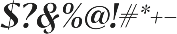 Bitra Medium Italic otf (500) Font OTHER CHARS